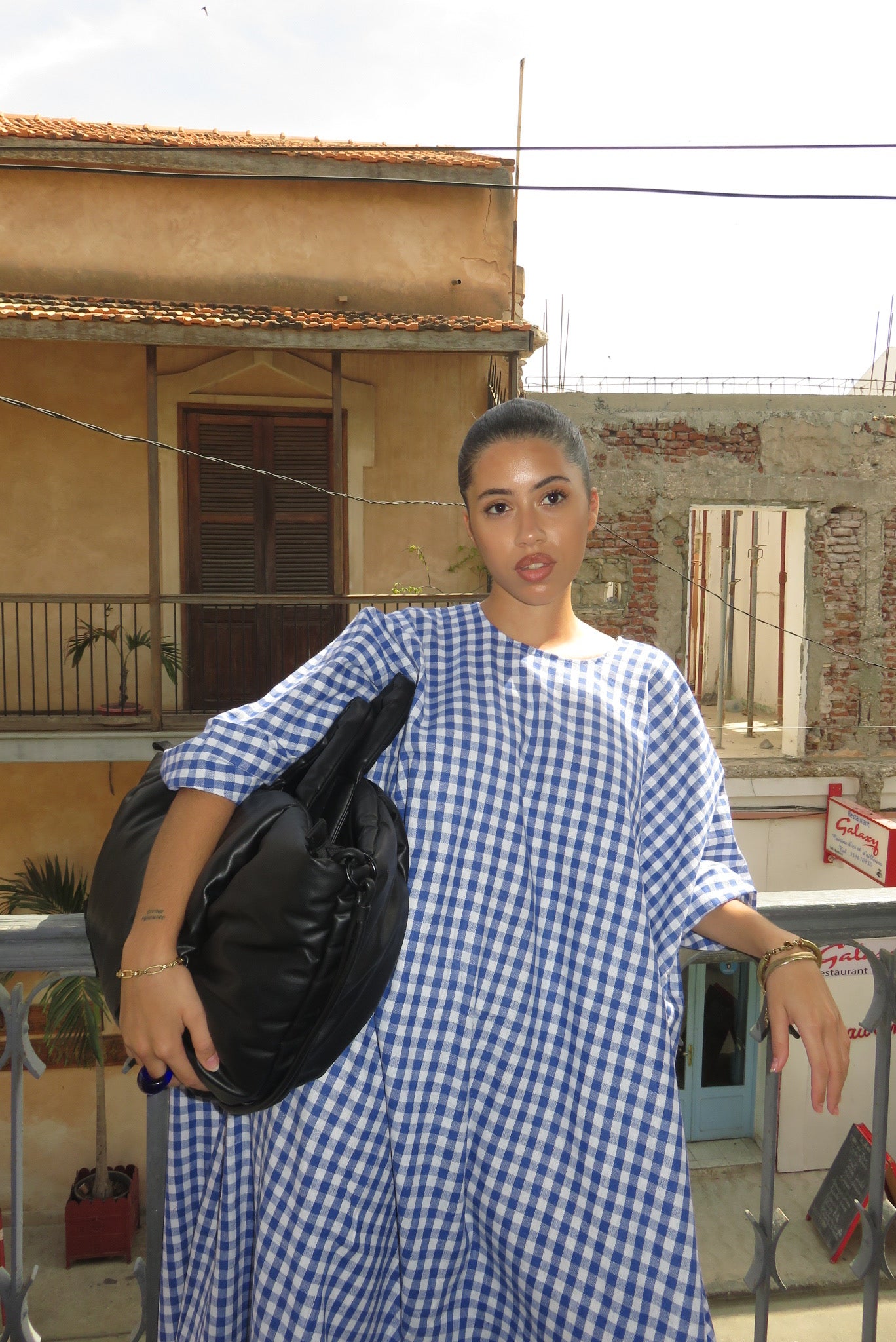 Grand Boubou Gingham